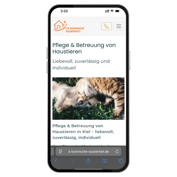Mehr Anfragen durch einen professionellen Webauftritt von CA Kosmische Sauberkeit - Bild 1