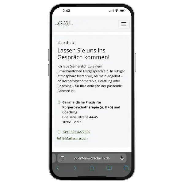 Neue Website für Günter Worschech - Heilpraktiker für Psychotherapie (n. HPG) - Bild 3
