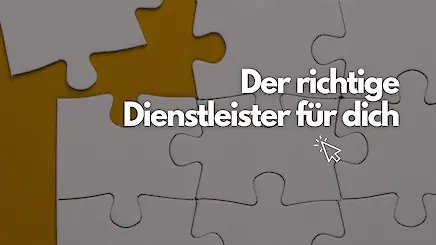 Richtige Dienst&shy;leisters&shy;auswahl für deine Website