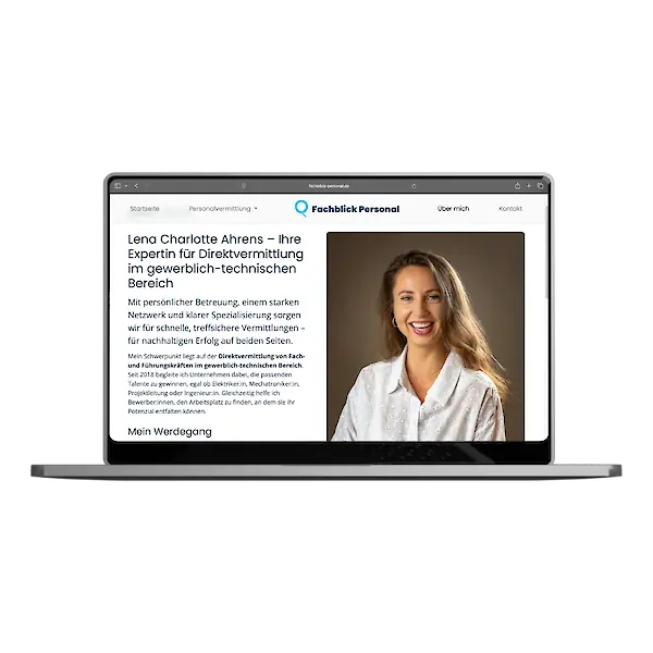 So entstand die Website der Personal&shy;vermittlung Fachblick Personal - Bild 2