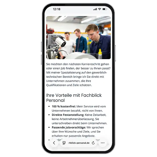 So entstand die Website der Personal&shy;vermittlung Fachblick Personal - Bild 3
