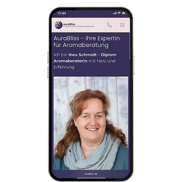 Website für AuraBliss Aromaberatung: Mit Herz für Wohlbefinden, jetzt auch online - Bild 4